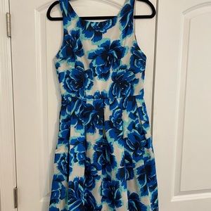 A-Line Floral Cocktail Dress